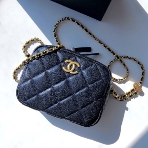 샤넬 CHANEL 2021 SS 마이 퍼펙트 캐비어 네이비 카메라백 AS2856 커스텀급