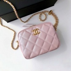 샤넬 CHANEL 2021 SS 마이 퍼펙트 캐비어 핑크 카메라백 AS2856 커스텀급
