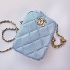 샤넬 CHANEL 2021 SS 마이 퍼펙트 캐비어 민트 카메라 케이스백 AS2857 커스텀급