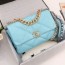 샤넬 CHANEL 2021 SS 19 플랩 메탈 체인 민트 제니백 AS1161 커스텀급
