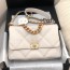 샤넬 CHANEL 2021 SS 19 플랩 메탈 체인 아이보리 제니백 AS1161 커스텀급