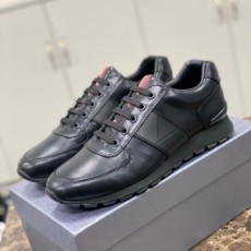 프라다 PRADA 2021 SS 로고 패치로고 레더 남성 슈즈 커스텀급