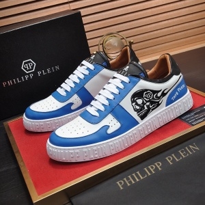 필립플레인 PHILIPP PLEIN  2021 SS 캐릭터 투톤 블루 남성 슈즈 커스텀급