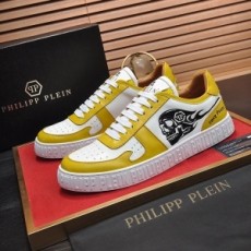 필립플레인 PHILIPP PLEIN  2021 SS 캐릭터 투톤 옐로우 남성 슈즈 커스텀급