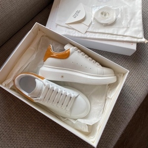 알렉산더 맥퀸 ALEXANDER MCQUEEN 2021 SS 오버솔 업뎃버젼 골드브라운텝 커플 슈즈 커스텀급