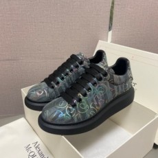 알렉산더 맥퀸 ALEXANDER MCQUEEN 2021 SS 오버솔 업뎃버젼 캐릭터 블랙 커플 슈즈 커스텀급