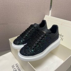 알렉산더 맥퀸 ALEXANDER MCQUEEN 2021 SS 오버솔 업뎃버젼 펄 블랙 커플 슈즈 커스텀급