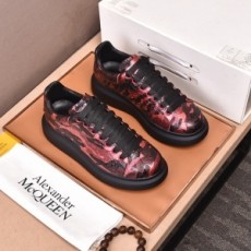 알렉산더 맥퀸 ALEXANDER MCQUEEN 2021 SS 오버솔 업뎃버젼 캐릭터 각인 레드 커플 슈즈 커스텀급