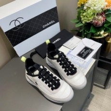 샤넬 CHANEL 2021 SS 캐릭터 투톤 스티치 화이트레이 커플 슈즈 커스텀급