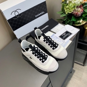 샤넬 CHANEL 2021 SS 캐릭터 투톤 스티치 화이트블랙 커플 슈즈 커스텀급