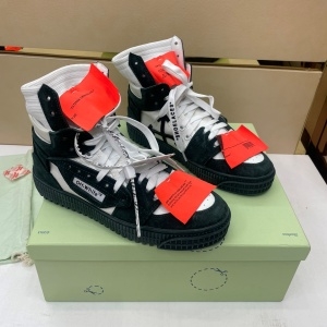 오프화이트 OFF-WHITE 2021 SS 캐릭터 투톤 하이 탑 커플 슈즈 커스텀급