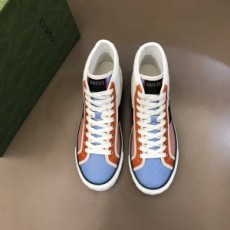 구찌 GUCCI 2021 SS 캐릭터 투톤 시마라인 민트핑크 하이탑 커플 슈즈 커스텀급