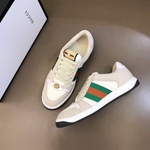 구찌 GUCCI 2021 SS 캐릭터 투톤 삼선 화이트그레이 커플 슈즈 커스텀급