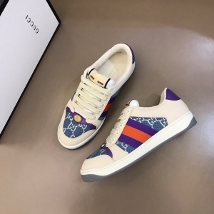 구찌 GUCCI 2021 SS 캐릭터 투톤 삼선 화이트데님 커플 슈즈 커스텀급
