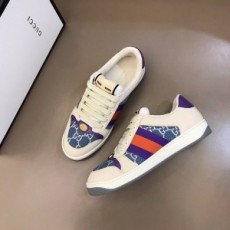 구찌 GUCCI 2021 SS 캐릭터 투톤 삼선 화이트데님 커플 슈즈 커스텀급