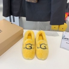 어그 UGG 2021 SS 캐릭터 로고 양털 옐로우 여성 슈즈 커스텀급