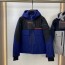 프라다 PRADA 2021 SS 띠로고 투톤 포켓 후드 네이비 남성 패딩 커스텀급