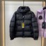 몽클레어 MONCLER 2021 SS 패치로고 후드 퀄팅 지퍼 블랙 남성 패딩 커스텀급
