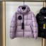 몽클레어 MONCLER 2021 SS 패치로고 후드 퀄팅 지퍼 보라 남성 패딩 커스텀급