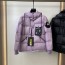 몽클레어 MONCLER 2021 SS 패치로고 후드 퀄팅 지퍼 보라 남성 패딩 커스텀급