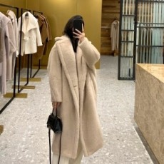 막스마라 MAXMARA 2021 SS 캐시미어 허브베이지 여성 롱코트 커스텀급
