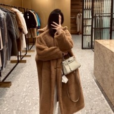 막스마라 MAXMARA 2021 SS 캐시미어 카멜브라운 여성 롱코트 커스텀급