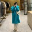 막스마라 MAXMARA 2021 SS 캐시미어 티파니블루 여성 롱코트 커스텀급