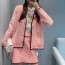 미우미우 MIUMIU 2021 SS 캐릭터 라인 핑크 여성 니트 가디건 커스텀급