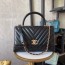 샤넬 CHANEL 2021 SS 쉐브론 금장로고 블랙 코코 핸들백 여성 토트백 92991 커스텀급