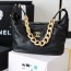 샤넬 CHANEL 2021 SS 카프스킨 골드메탈 호보 여성 핸드백 AS2910 커스텀