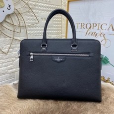 루이비통 LOUIS VUITTON 2021 SS 레더 블랙 패치로고 남성 서류가방 커스텀