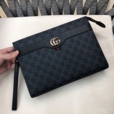 구찌 GUCCI 2021 SS 쟈가드 블랙 GG로고 지퍼 남성 클러치백 커스텀