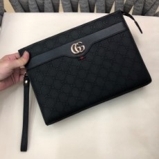 구찌 GUCCI 2021 SS 쟈가드 각인 블랙 GG로고 지퍼 남성 클러치백 커스텀