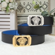 베르사체 VERSACE 2021 SS 캐릭터 금속버클 레더 스티치 남성 벨트 커스텀