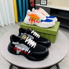 구찌 GUCCI 2021 SS 캐릭터 로고 투톤 벨벳 남성 슈즈 커스텀
