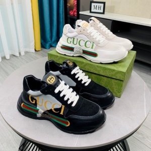 구찌 GUCCI 2021 SS 띠로고 투톤 스웨이드 남성 슈즈 커스텀