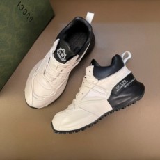 구찌 GUCCI 2021 SS 투톤 스티치 패치 화이트블랙 남성 슈즈 커스텀