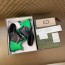 구찌 GUCCI 2021 SS 투톤 스티치 패치 블랙그린 남성 슈즈 커스텀