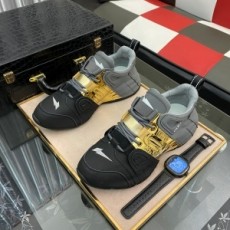 구찌 GUCCI 2021 SS 캐릭터 투톤 로고 스티치 블랙그레이 남성 슈즈 커스텀