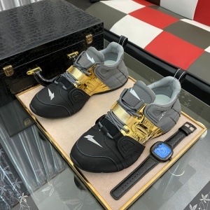 구찌 GUCCI 2021 SS 캐릭터 투톤 로고 스티치 블랙그레이 남성 슈즈 커스텀