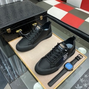 구찌 GUCCI 2021 SS 캐릭터 로고 블랙 레더 남성 슈즈 커스텀