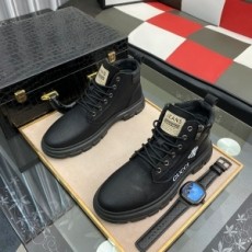 구찌 GUCCI 2021 SS 캐릭터 로고 지퍼 블랙 레더 남성 슈즈 커스텀