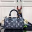 루이비통 LOUIS VUITTON 2022 SS 데님 자카드 나노 스피디 블루 M81168 커스텀급