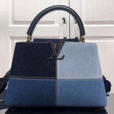 루이비통 LOUIS VUITTON 2022 SS 토뤼옹 카푸신 미듐 카퓌신 토트백 블루 M48865 미러급