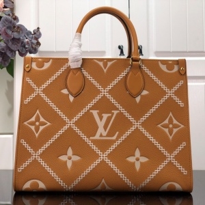 루이비통 LOUIS VUITTON 2022 SS 말타쥬 온더고 MM 토트백 카멜 M46015 커스텀급
