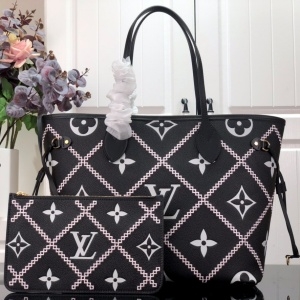 루이비통 LOUIS VUITTON 2022 SS 말타쥬 네버풀 MM 숄더백 블랙 M46040 커스텀급