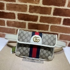 구찌 GUCCI 2022 SS GG 오피디아 화이트 삼선 벨트백 674081 커스텀급