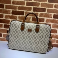 구찌 GUCCI 2022 SS GG 수프림 캔버스 인더로킹 G 브리프케이스 674140 커스텀급
