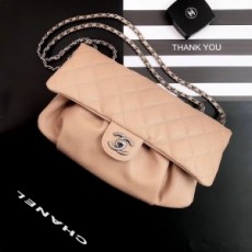 샤넬 CHANEL 2022 SS 캐비어 빈티지 체인 크로스백 핑크 A90001 커스텀급