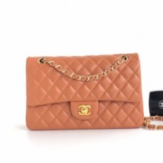 샤넬 CHANEL 2022 SS 램스킨 클래식 미듐 플랩백 카멜 A1112 커스텀급